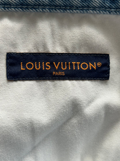 Louis Vuitton Blue & White Monogram Carpenter Jeans