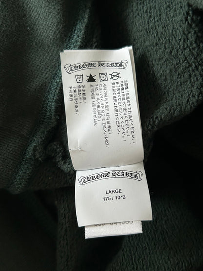Chrome Hearts Green & White Embroidered Logo Hoodie