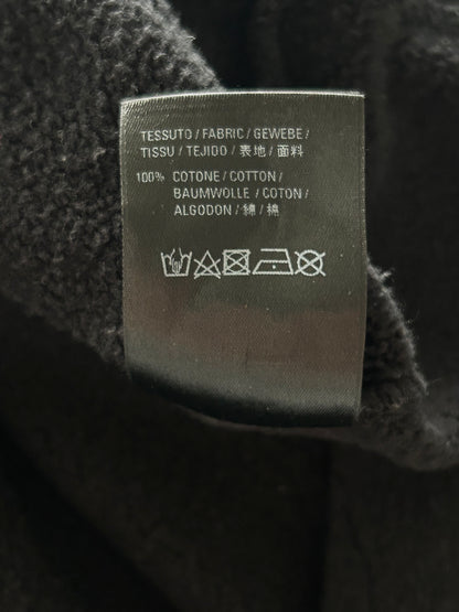 Balenciaga Black Notre Dame Distressed Hoodie