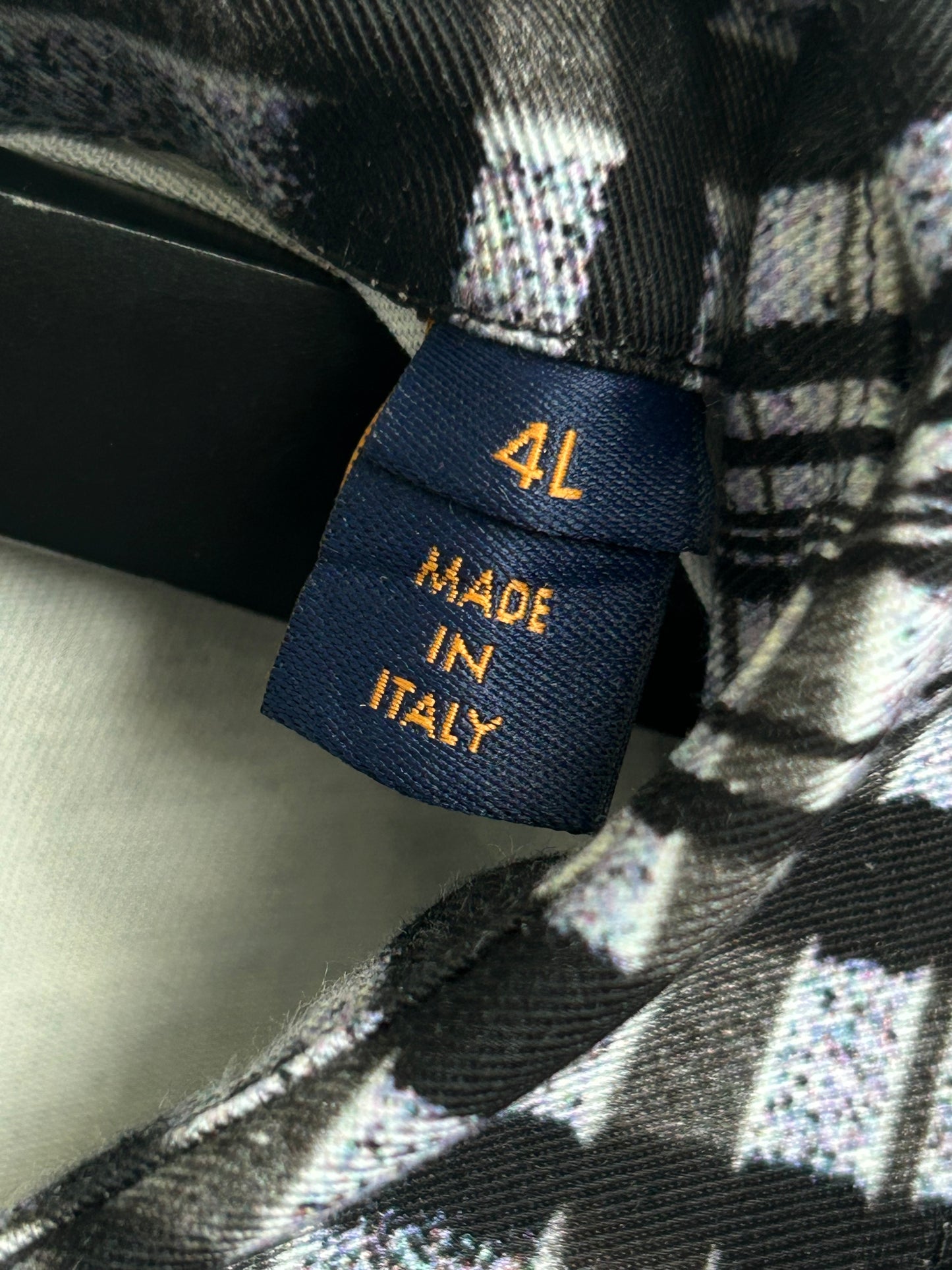 Louis Vuitton Grey & Black Plaid Blurry Vision of a Bright Future Button Up Shirt