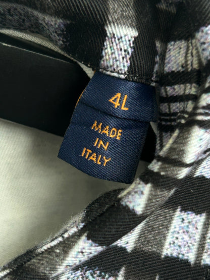 Louis Vuitton Grey & Black Plaid Blurry Vision of a Bright Future Button Up Shirt