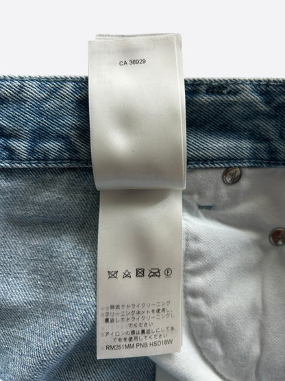 Louis Vuitton Blue & White Monogram Carpenter Jeans