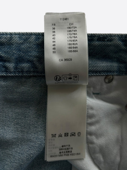Louis Vuitton Blue & White Monogram Carpenter Jeans