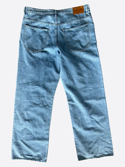 Louis Vuitton Blue & White Monogram Carpenter Jeans