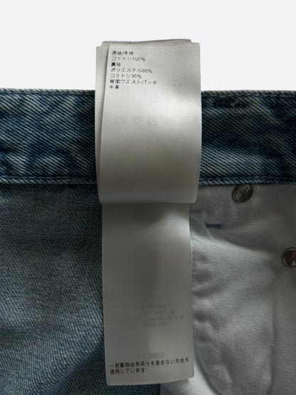 Louis Vuitton Blue & White Monogram Carpenter Jeans