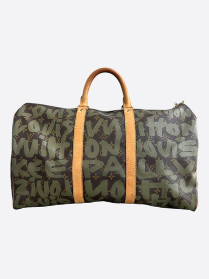 Louis Vuitton Stephen Sprouse Brown & Green Monogram Keepall 50