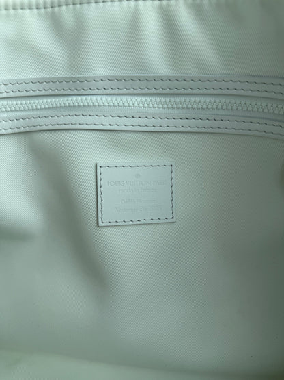 Louis Vuitton White Ornament Monogram Keepall 50