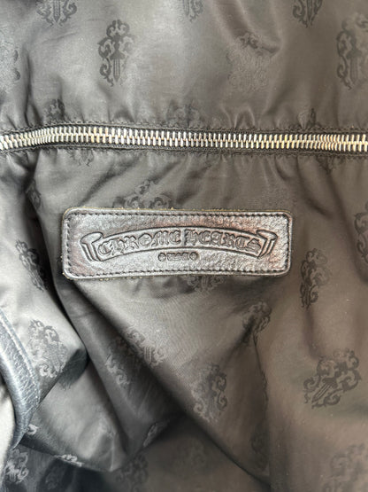 Chrome Hearts Black Cross Patch Leather 7th Grade Backpack