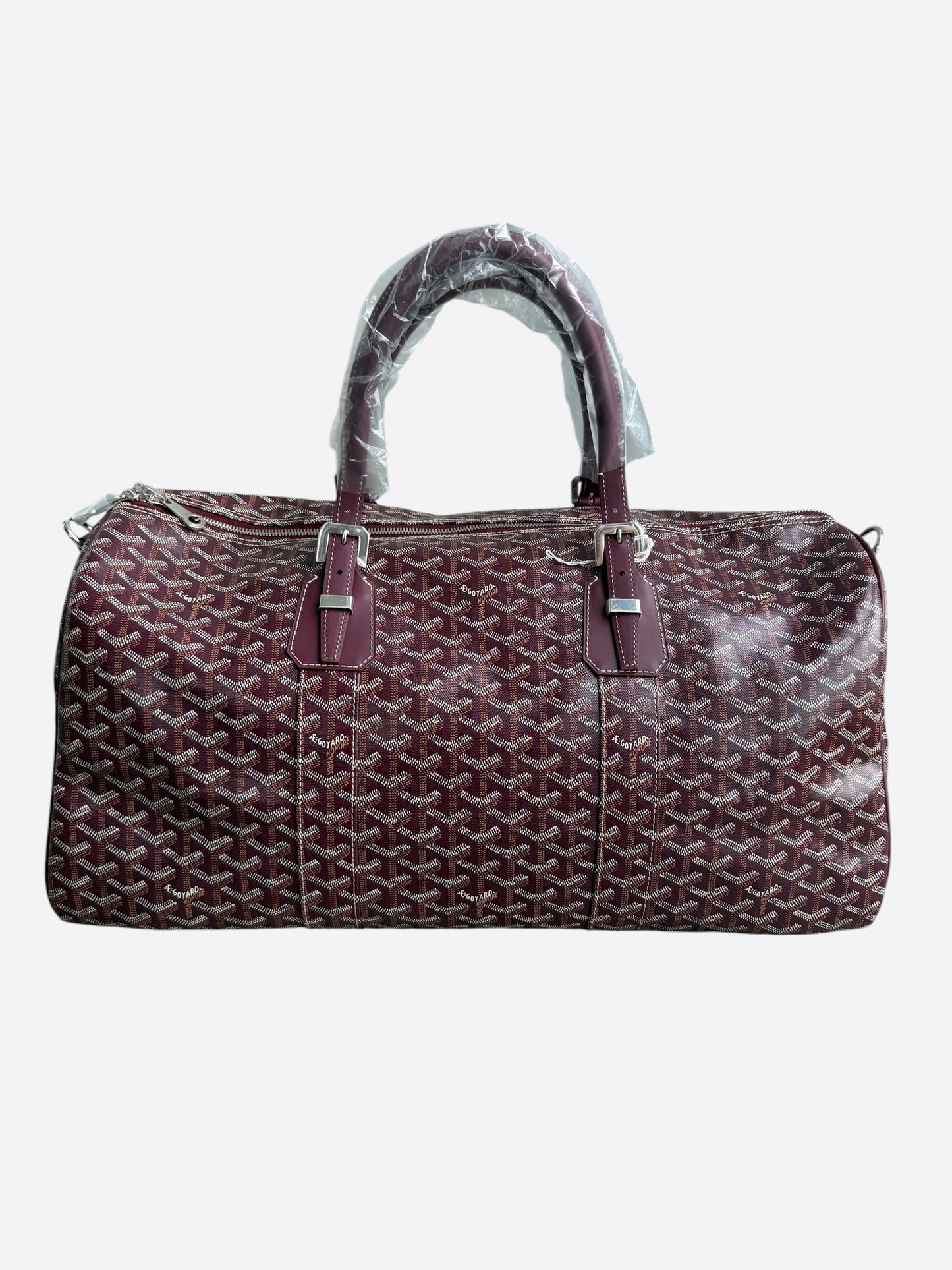 Goyard Burgundy Boston 50 Duffel Bag