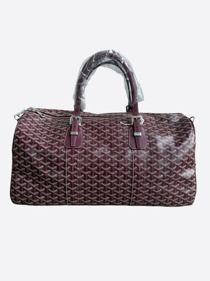 Goyard Burgundy Boston 50 Duffel Bag