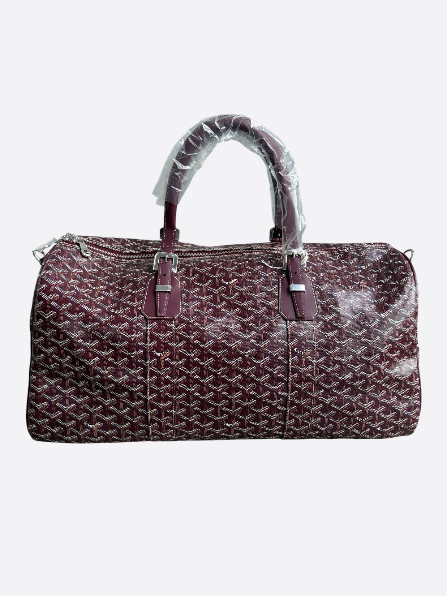 Goyard Burgundy Boston 50 Duffel Bag