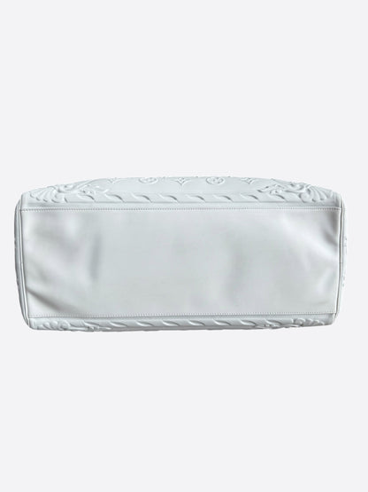 Louis Vuitton White Ornament Monogram Keepall 50