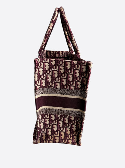 Dior Beige & Red Oblique Large Book Tote