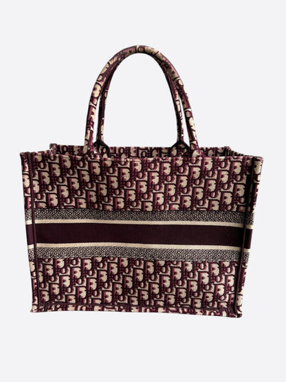 Dior Beige & Red Oblique Large Book Tote