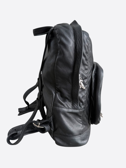 Chrome Hearts Black Cross Patch Leather 7th Grade Backpack