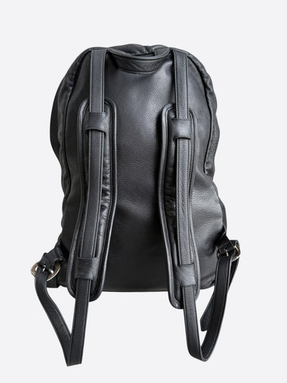 Chrome Hearts Black Cross Patch Leather 7th Grade Backpack