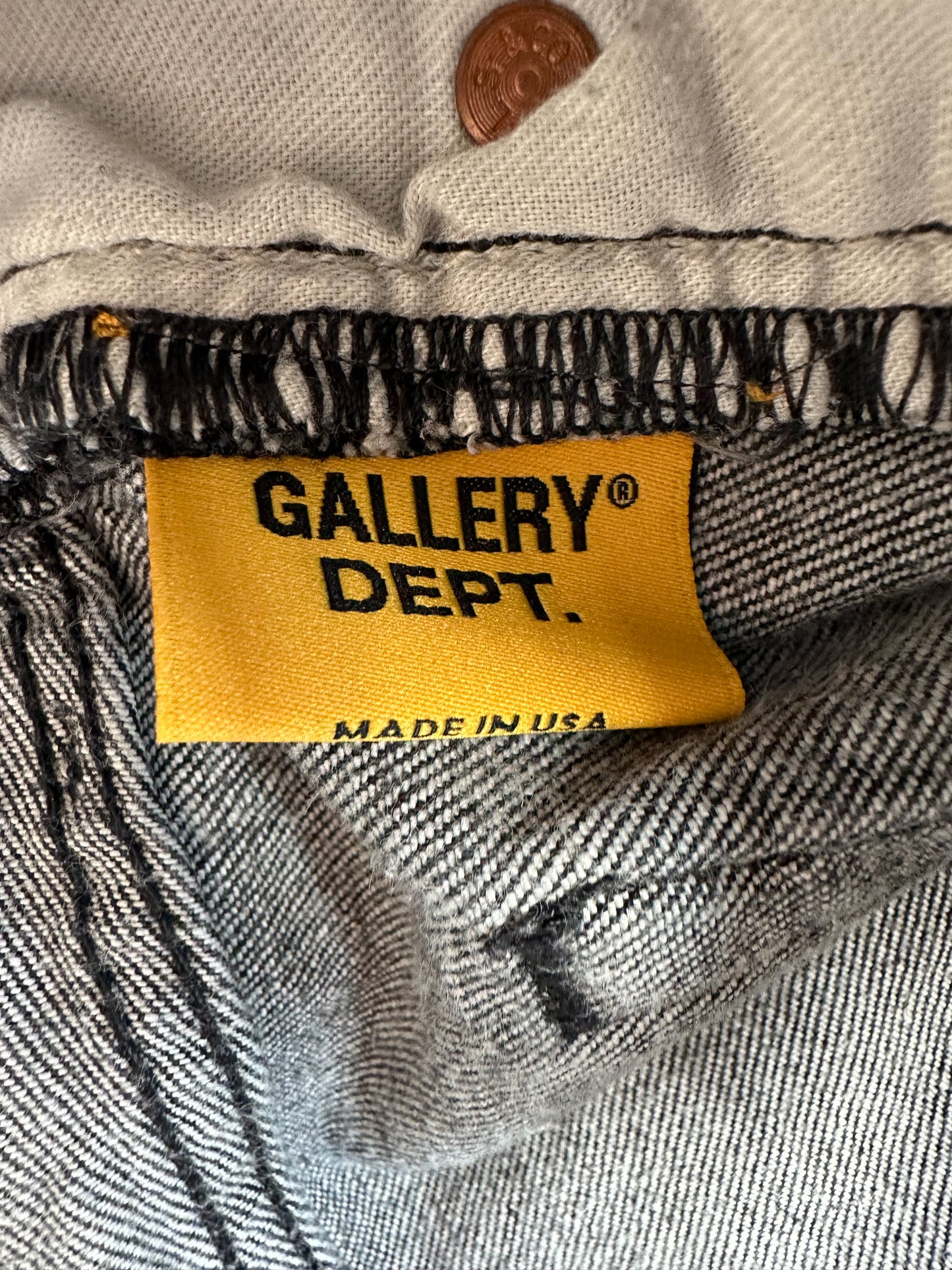 Gallery Dept Black Fuck Face Distressed Jeans