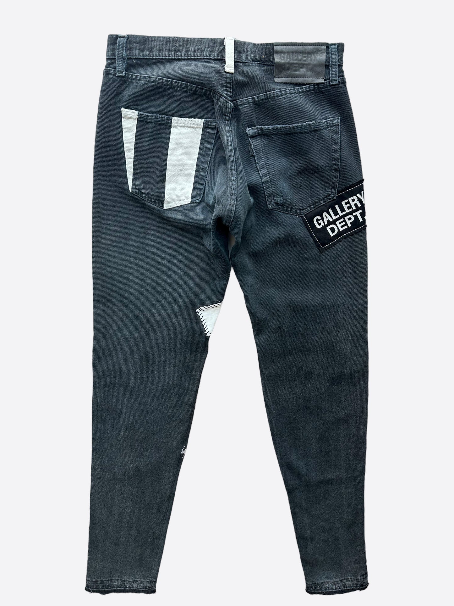 Gallery Dept Black Fuck Face Distressed Jeans