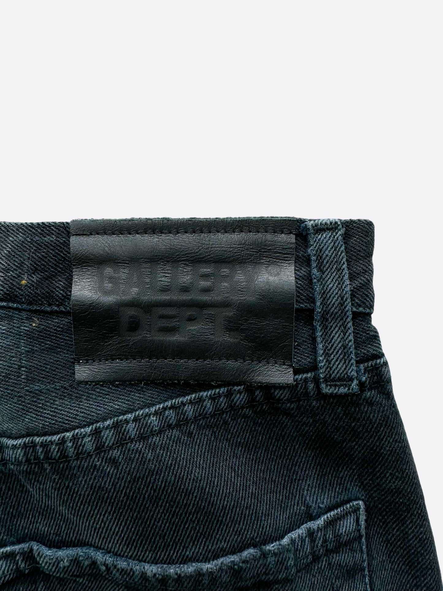 Gallery Dept Black Fuck Face Distressed Jeans