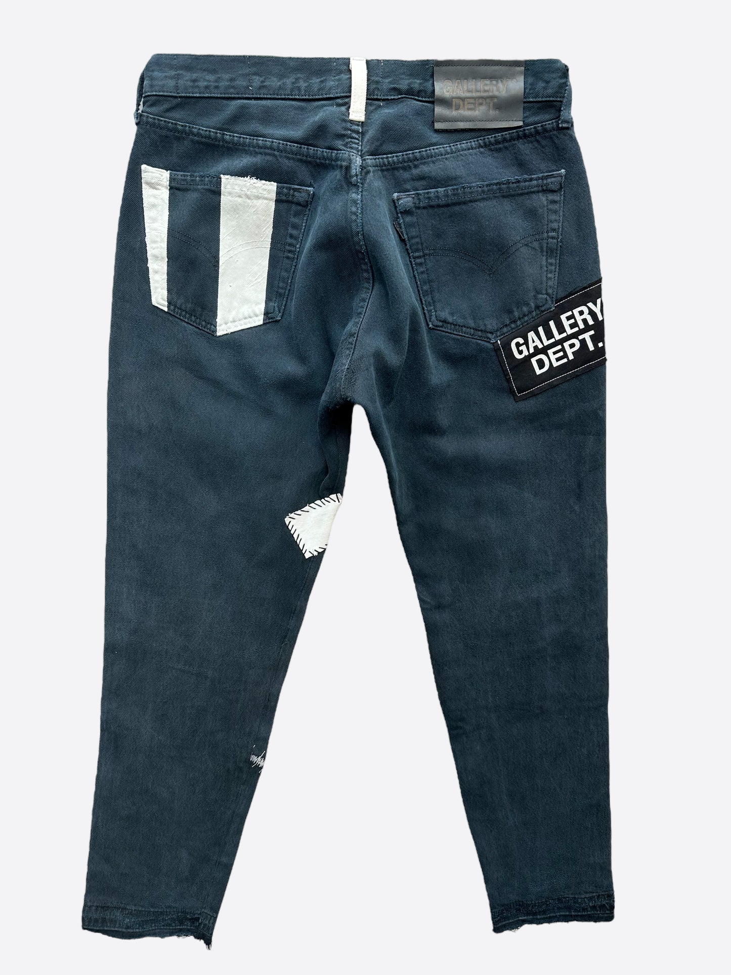 Gallery Dept Black Fuck Face Distressed Jeans