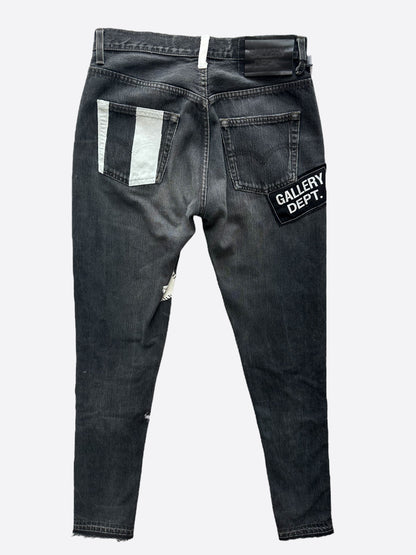 Gallery Dept Black Fuck Face Distressed Jeans