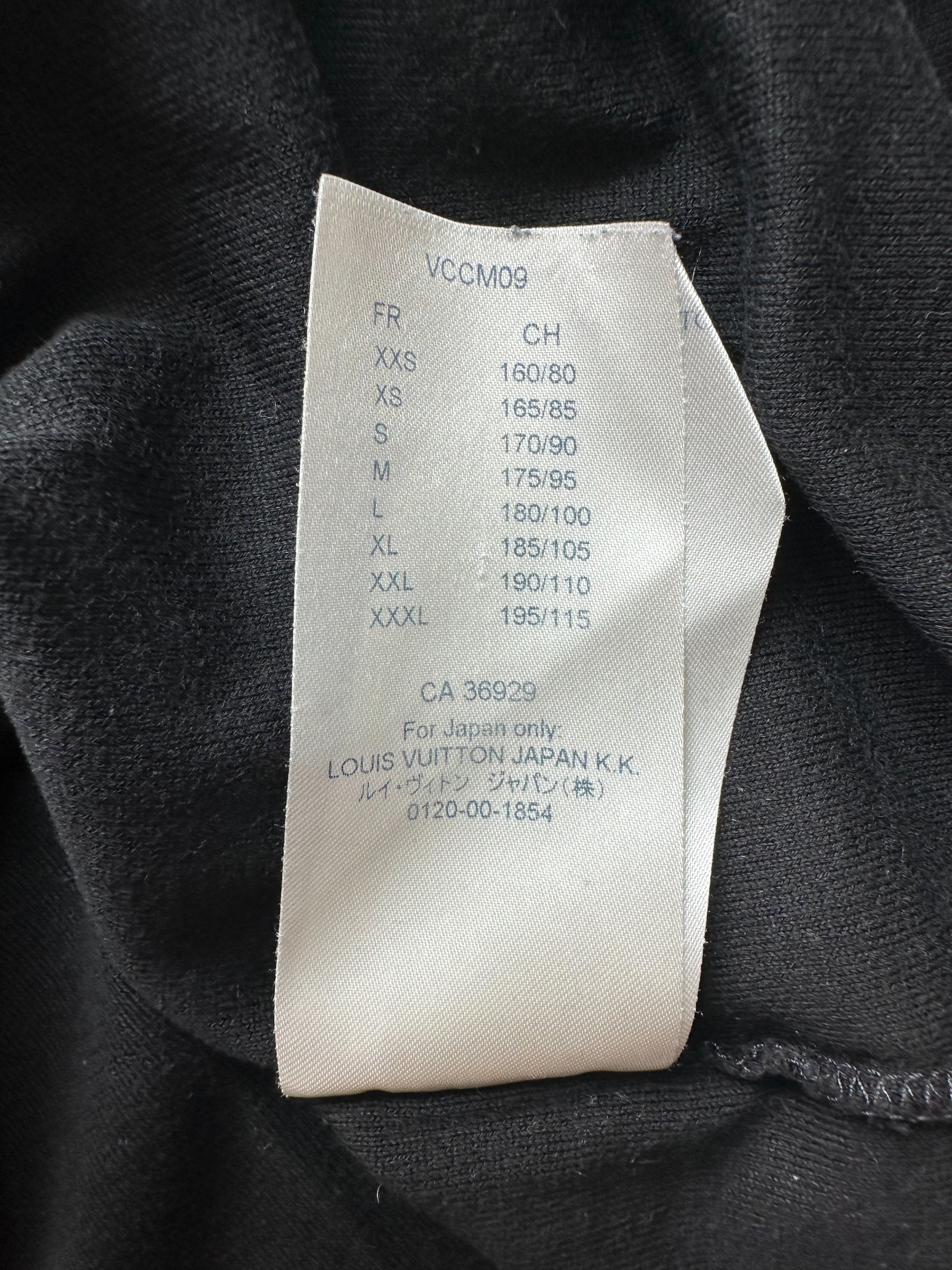 Louis Vuitton Black Space Applique Logo T-Shirt – Savonches