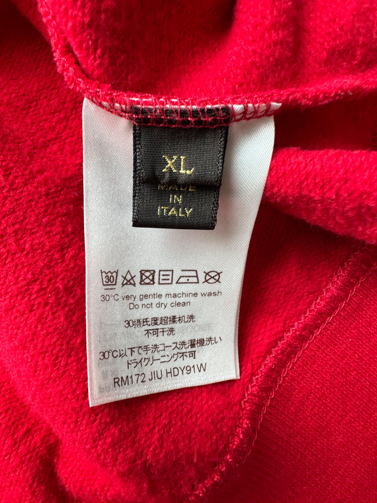 Louis Vuitton Supreme Red Monogram Box Logo Hoodie