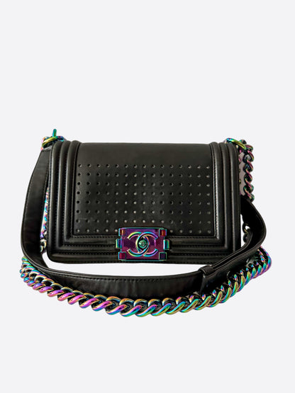 Chanel Black LED Medium Boy Bag