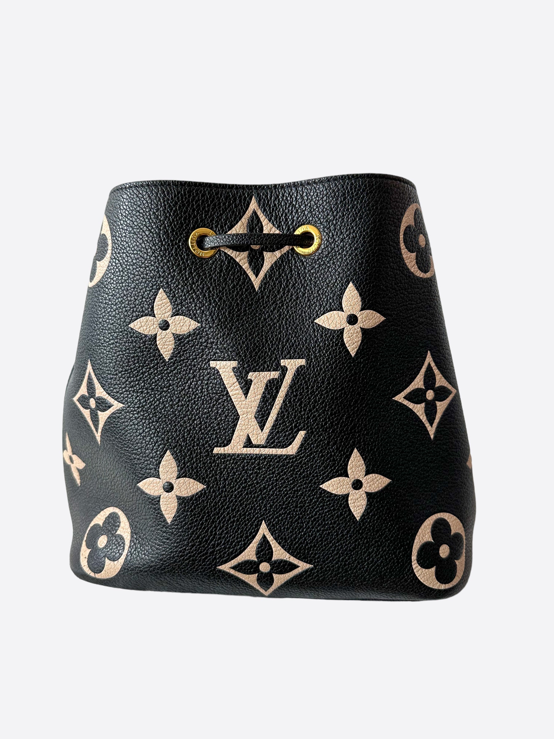 Louis Vuitton NeoNoe Monogram Empreinte Leather MM - Black Bucket