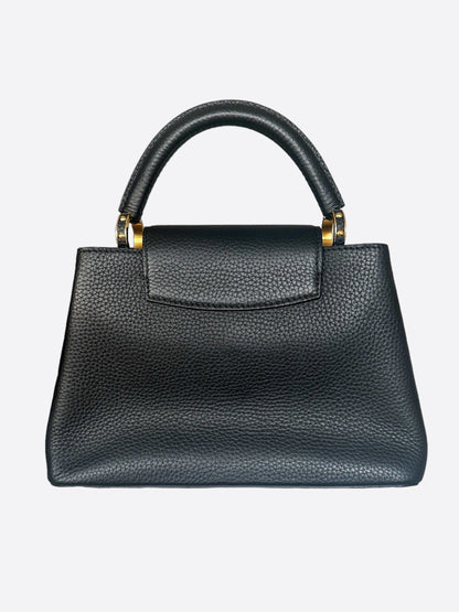 Louis Vuitton Black Taurillon Capucines BB