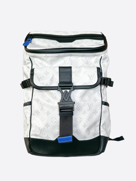 Louis Vuitton White & Black Monogram Mountain Backpack