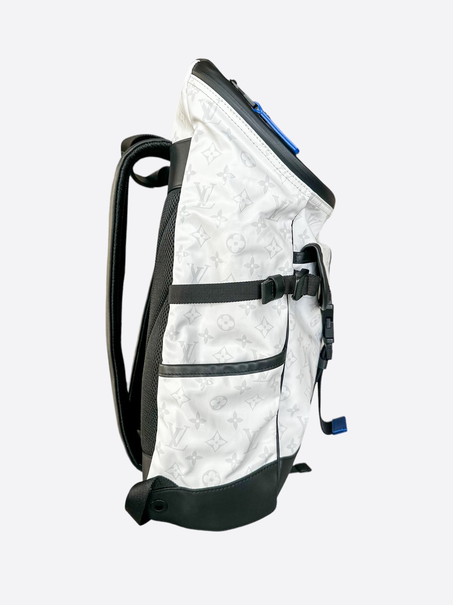 Louis Vuitton White & Black Monogram Mountain Backpack