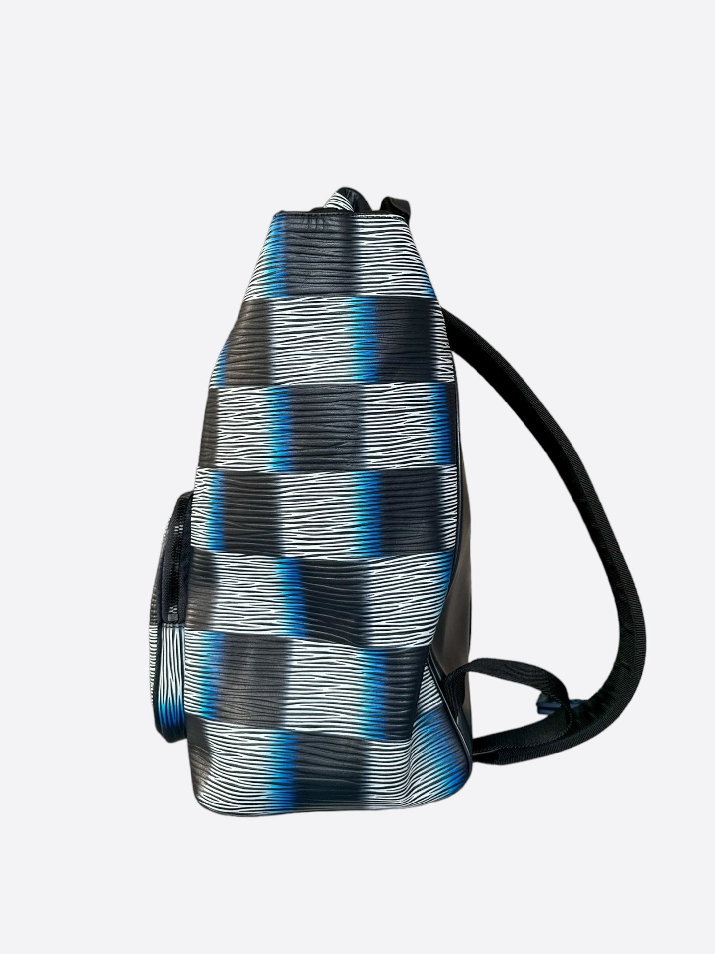 Louis Vuitton Blue Damier Rush EPI Montsouris Backpack