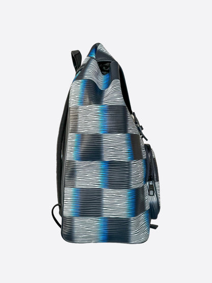 Louis Vuitton Blue Damier Rush EPI Montsouris Backpack