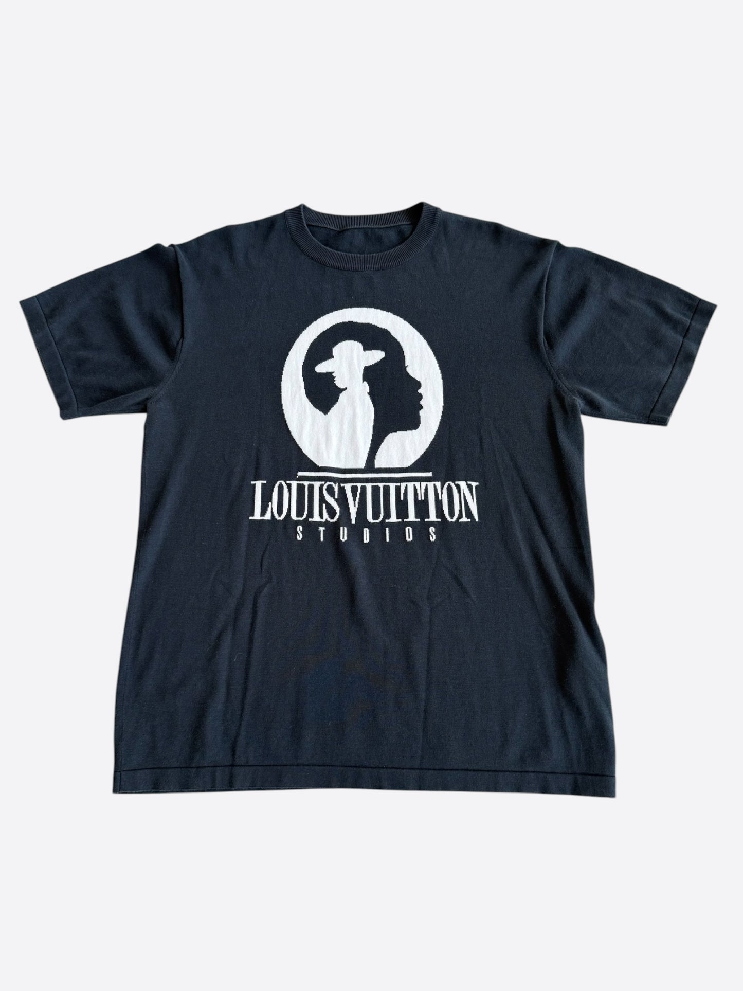 Louis Vuitton Black & White Studios Intarsia T-Shirt