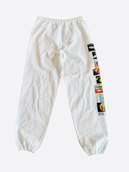 Chrome Hearts Jessie Jo Stark White & Multicolor Horseshoe Sweatpants