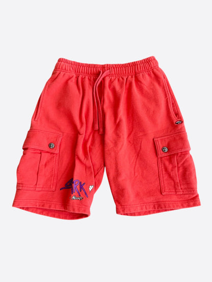 Chrome Hearts Matty Boy Red Spark Cargo Shorts