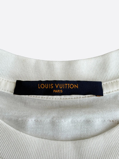 Louis Vuitton White Graffiti Logo T-Shirt