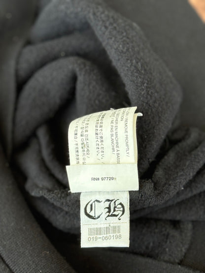Chrome Hearts Black & Red Dagger Logo Zip Up Hoodie