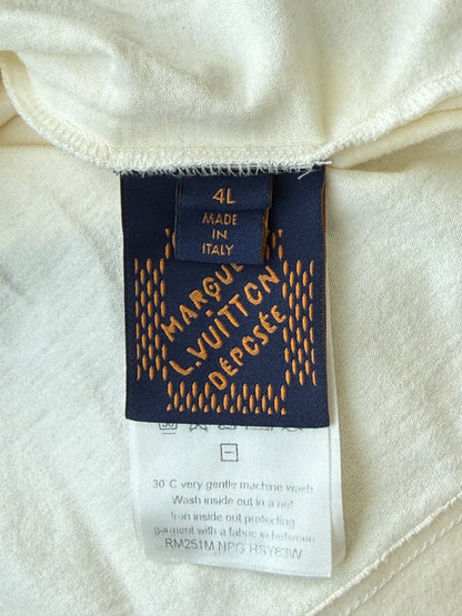 Louis Vuitton White & Blue Le Monde Est A Vous T-Shirt