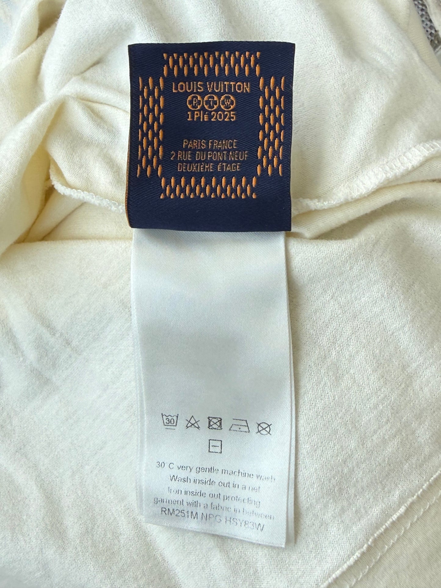 Louis Vuitton White & Blue Le Monde Est A Vous T-Shirt