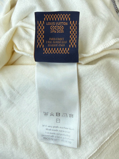 Louis Vuitton White & Blue Le Monde Est A Vous T-Shirt