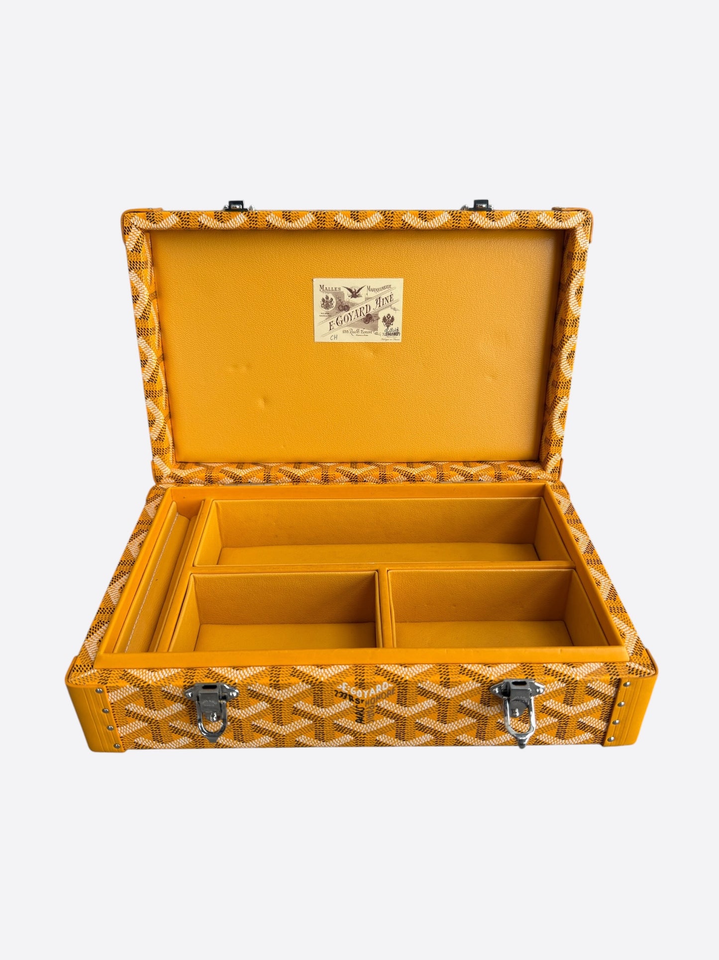 Goyard Yellow Vendome Jewellery Case