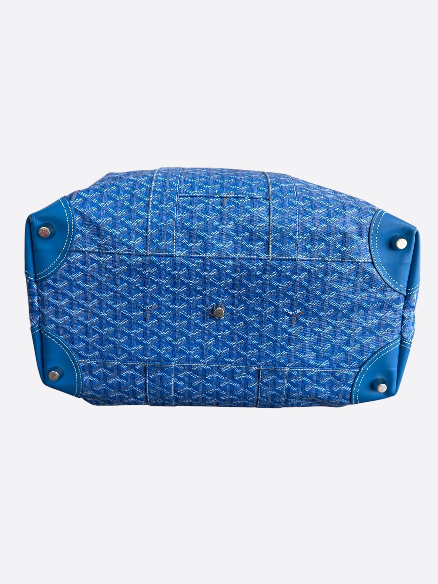 Goyard Blue Bowling 45 Duffel Bag
