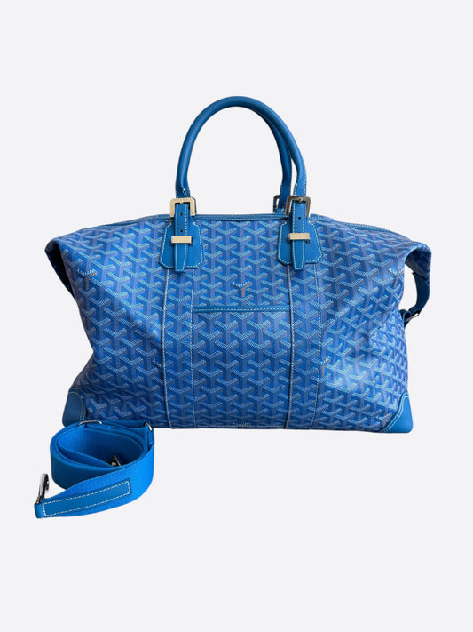 Goyard Blue Bowling 45 Duffel Bag