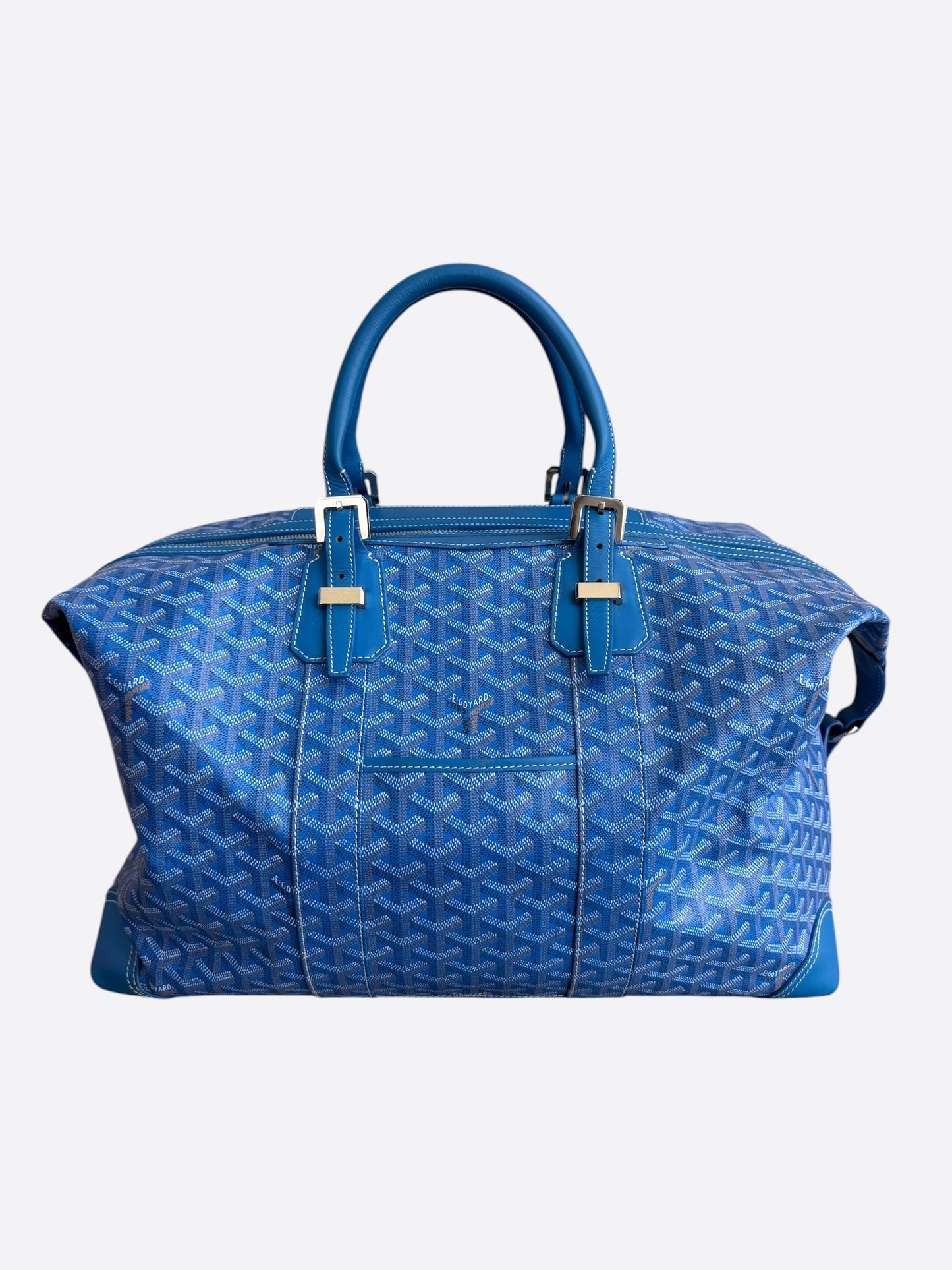 Goyard Blue Bowling 45 Duffel Bag