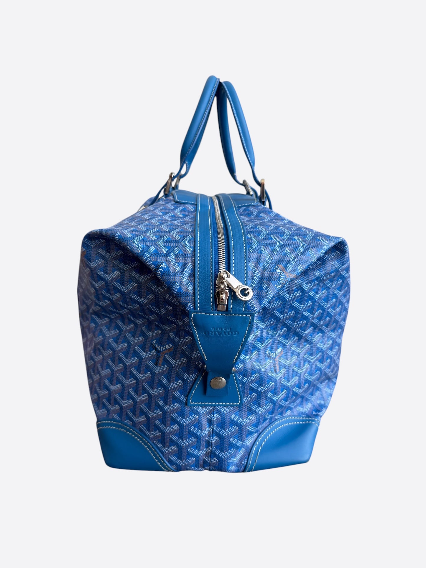 Goyard Blue Bowling 45 Duffel Bag