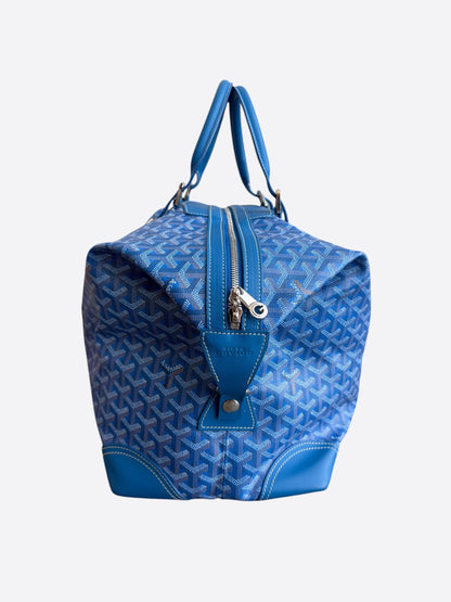 Goyard Blue Bowling 45 Duffel Bag