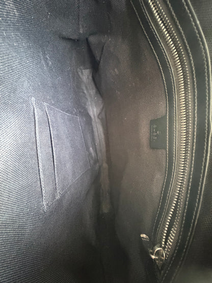 Gucci Black GG Supreme Monogram Messenger Bag