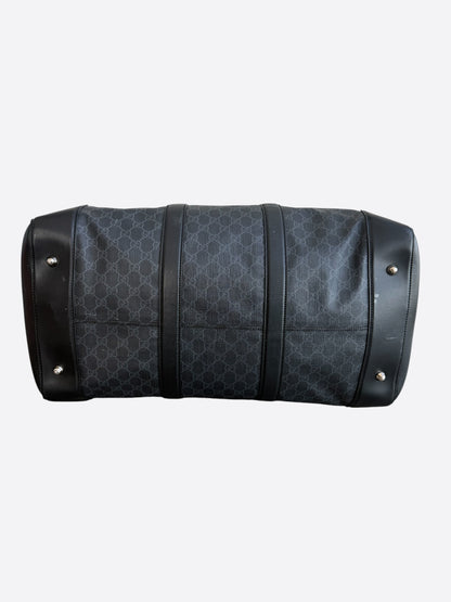 Gucci Black GG Monogram Large Duffel Bag